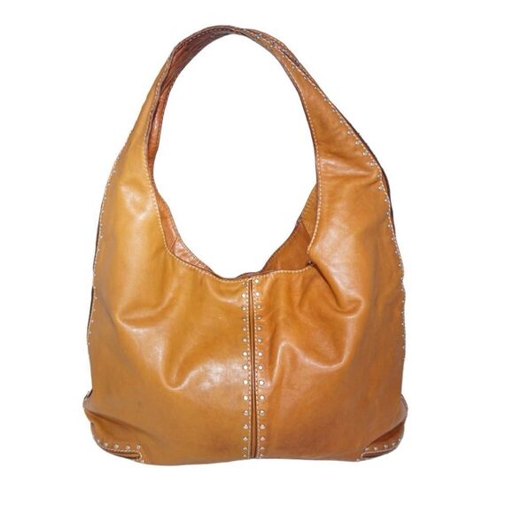 Michael Kors Brown Leather Vintage HOBO Satchel Bag - Picture 1 of 11